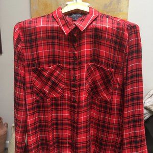 Sanctuary Plaid Boyfriend Button Down